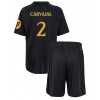 Fotbalové Dres Real Madrid Daniel Carvajal #2 Dětské Alternativní 2023-24 Krátký Rukáv (+ trenýrky)